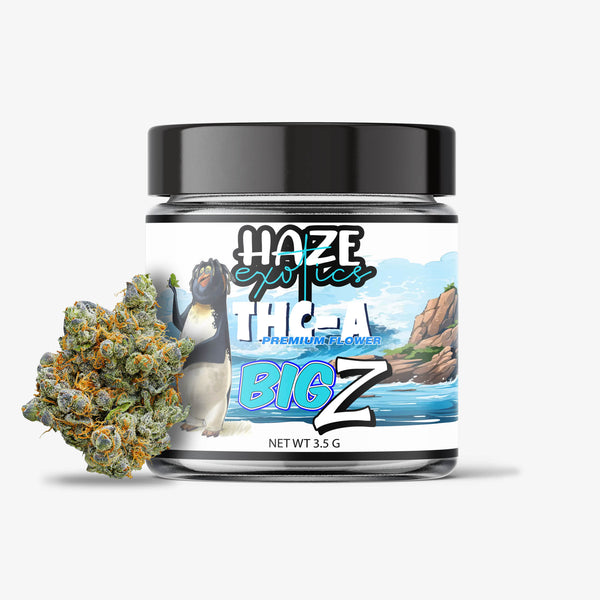 haze exotics thc-a flower big z 3.5 gram jar